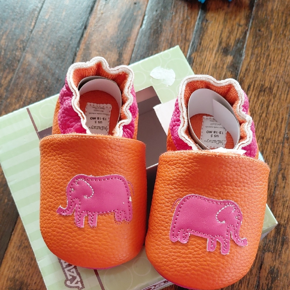 Colorful Elephant Moccasins for Kids